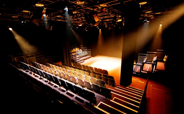 Cultural Activities Hall Thrust Stage Setting